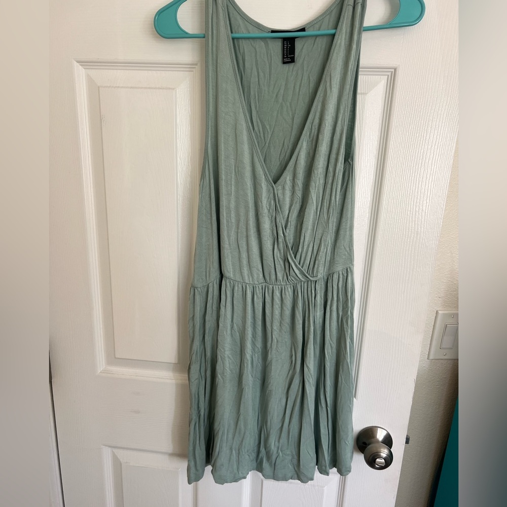 Sage Green Fit Flare Dress